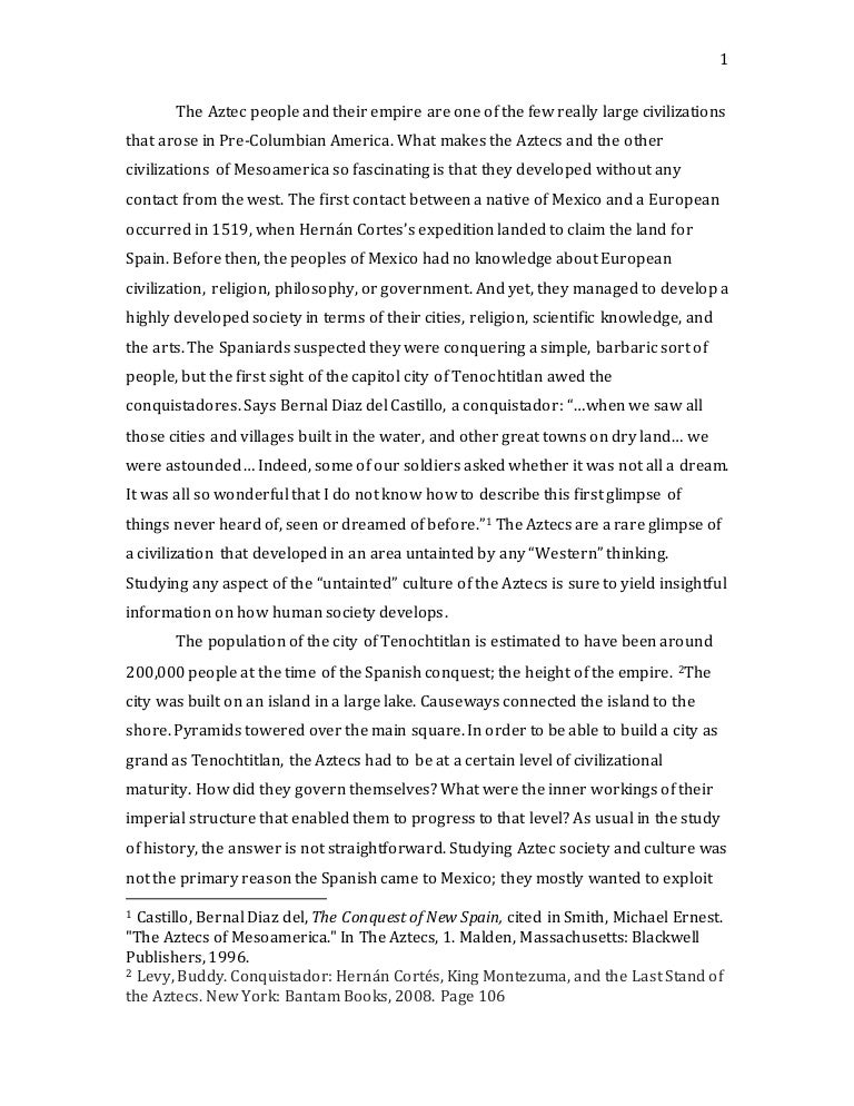 spanish conquest aztecs essay